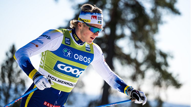 Edvin Anger är med i striden om pallplatser i den totala världscupen. FOTO: MARIUS SIMENSEN/BILDBYRÅN