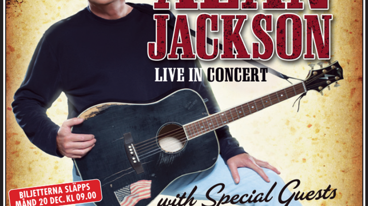 Alan Jackson till Sverige sommaren 2011!