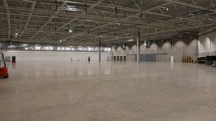Den svenska mässbranschen är sedan i mars lamslagen och tusentals kvadratmeter mässlokal står tom. Foto: Åbymässan.