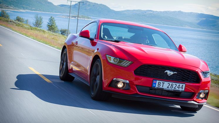 Endelig er nye Ford Mustang kommet til Norge