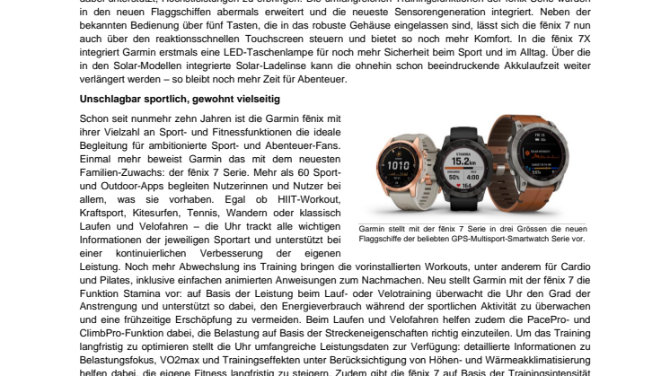 Garmin PM fēnix 7 Serie