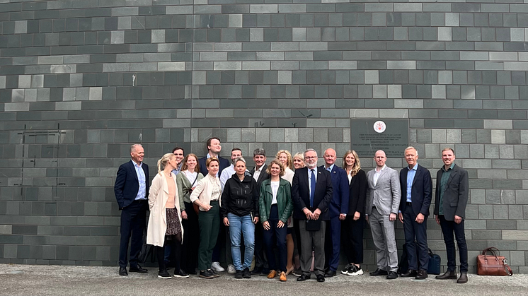 Representatives from Northumbria University, the Norwegian Police University College, and Northumbria Police during the recent visit.