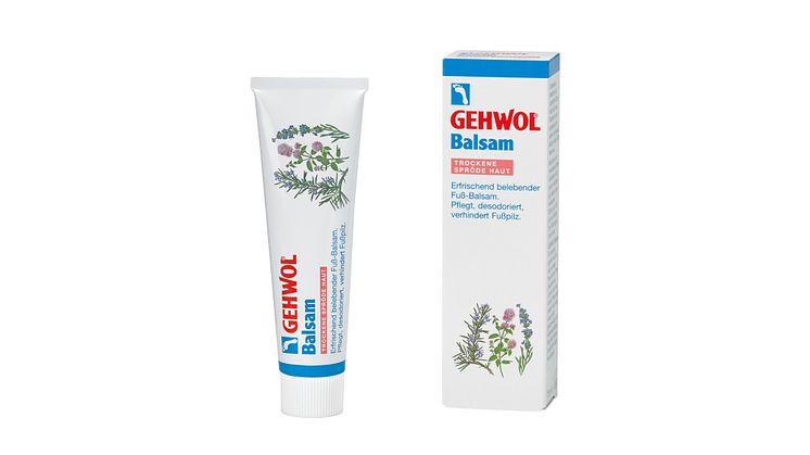 Abgestimmte Pflege: GEHWOL Balsam für normale und trockene Haut