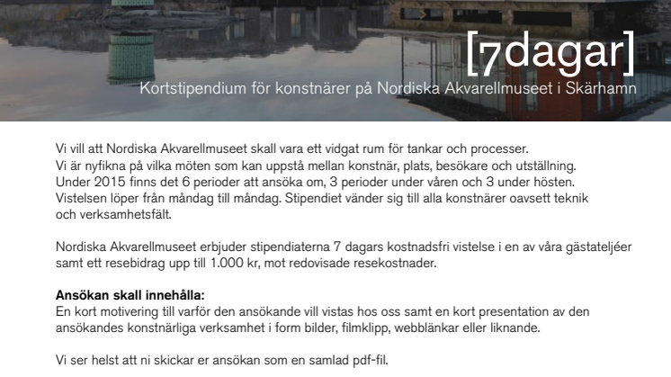 Ny chans att söka kortstipendiet [7dagar]