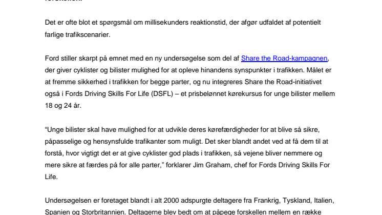 Tag cyklen og bliv en bedre bilist