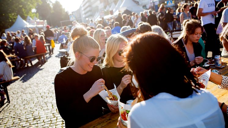 Mattorget på Gustav Adolfs torg under Malmöfestivalen. Foto: Sanna Dolck