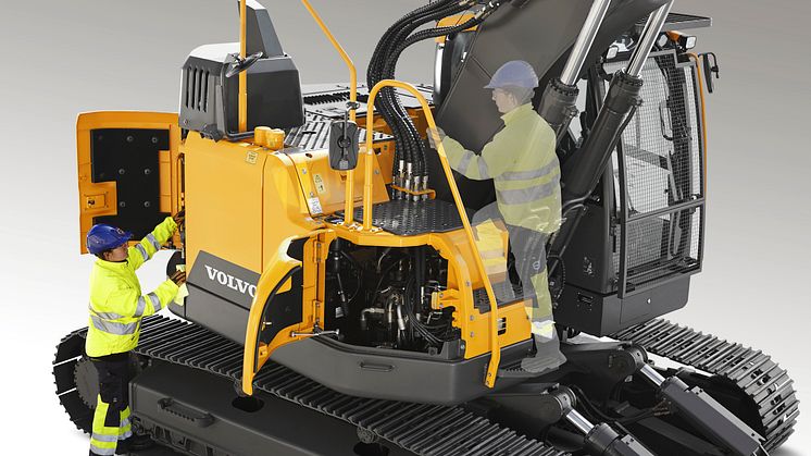 Volvo ECR145E och ECR235E - säker service