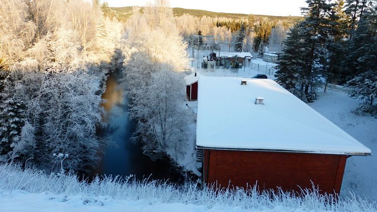 Efter genomförd modernisering av Graninge kraftverk i Sollefteå kommun dubbleras produktion av förnybar el. Foto: Uniper