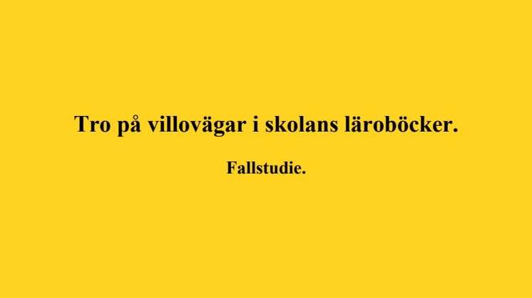Sveriges Interreligiösa Fredsråd: Läromedelsgranskning
