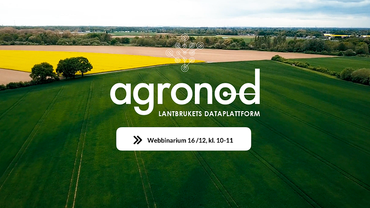 Webbinarium hos Agronod: Datadelning i svenskt lantbruk