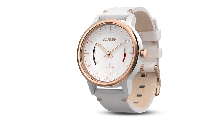 vívomove Classic, WW, Rose Gold med læderrem