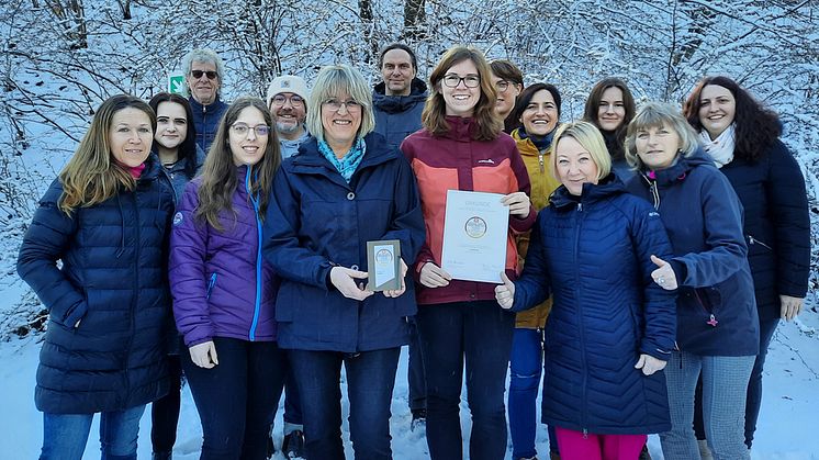 Das Team des Tourismusverbandes Erzgebirge freut sich über die Auszeichnung (Foto: TVE)