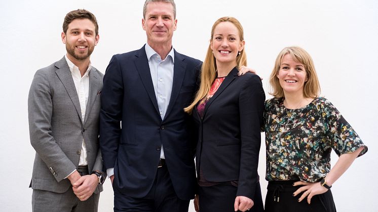 Johan Ward, Business Unit Manager Sigma Young Talent; Johan Rudén, CIO Folksam; Elin Hölcke, VD Sigma Young Talent; Jenny Thalin, HR Affärspartner Folksam.