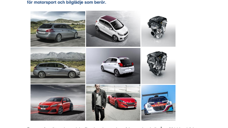 Peugeot på bilsalongen i Genève: Premiär för 108, 308 SportWagon och nya motorer