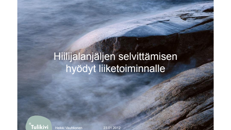 Hiilijalanjäljen selvittämisen hyödyt liiketoiminnalle