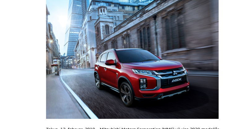 Mitsubishi Motors med verdenspremiere på 2020-modell ASX under kommende Genève Motorshow
