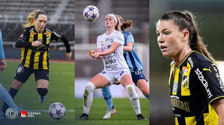 Säsongens sista nominerade till Månadens Spelare i OBOS Damallsvenskan