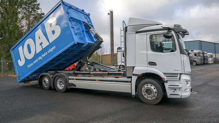 Mercedes-Benz eActros med eldriven lastväxlare