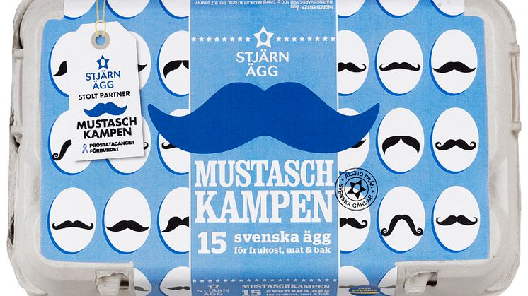 Stjärnägg ökar stödet till Mustaschkampen!