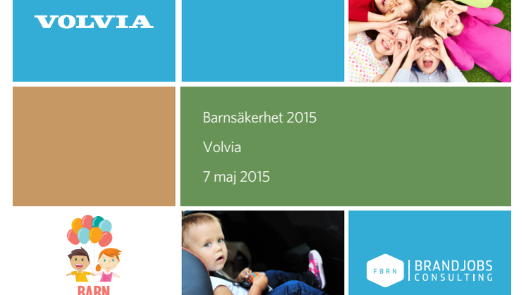 Volvias undersökning av svenska föräldrars kunskap om barns säkerhet i bil.