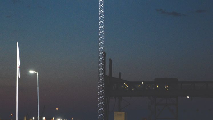 Smålandshamnar Oskarshamn - Först i Sverige med Titan LED mastbelysning