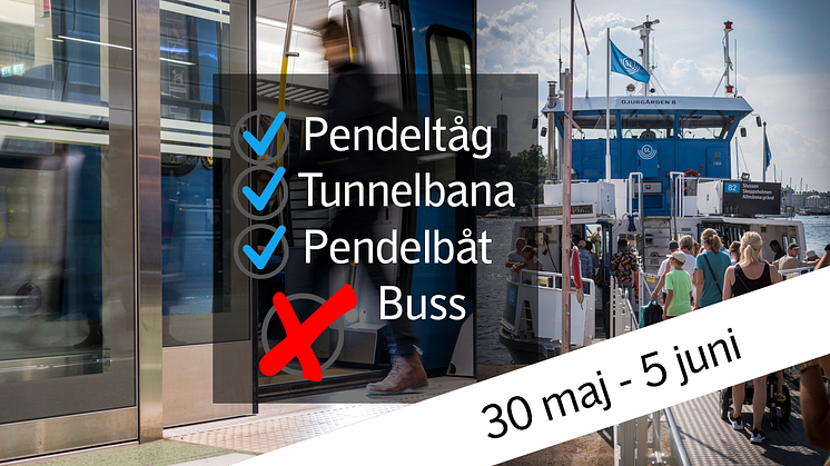 Klimattoppmöte, Världsmiljödagen och Stockholm Marathon påverkar busstrafiken under hela första veckan i juni.