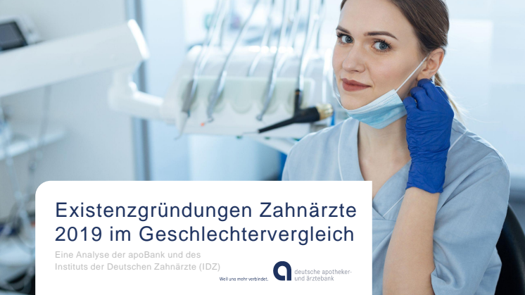 Zahlen zu PM Existenzgründung Zahnärzte 2019 im Geschlechtervergleich