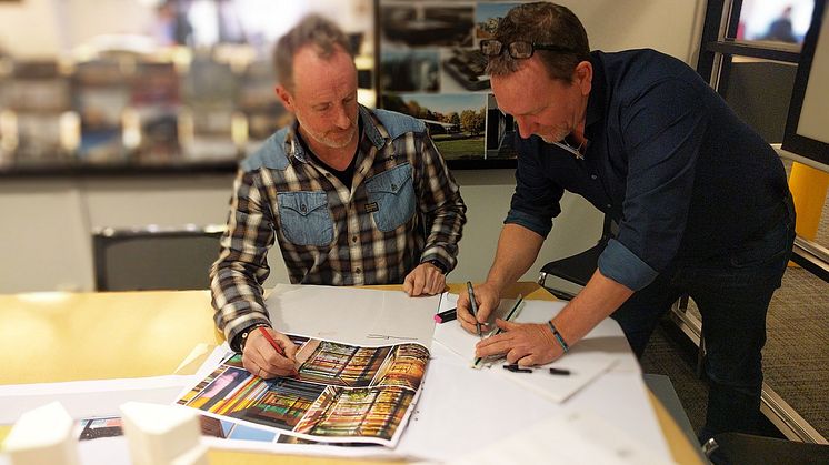 Ansvariga arkitekter Anders Börthas och Simon Scheiwiller 