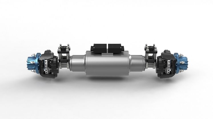 BPW drive axle for vehicles with a gross weight of up to 7.5 tonnes with 6,580-nanometre torque at the rear axle and battery power of 84 kilowatt-hours 