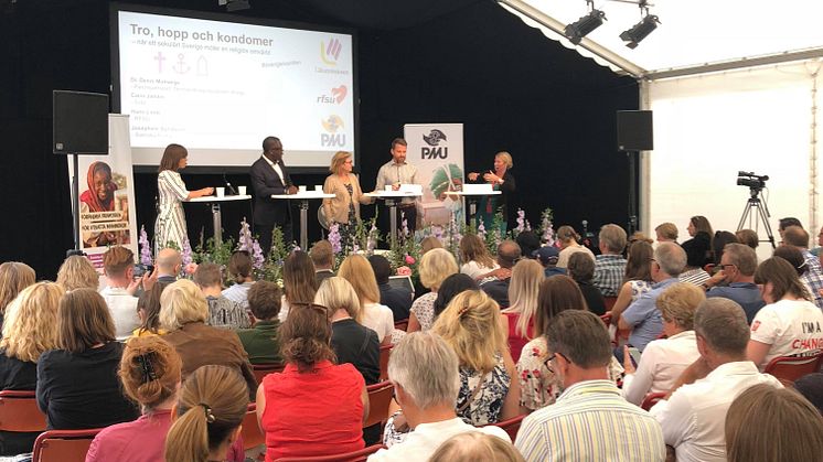 PMU anordnar två seminarier i Almedalen. Ett om fredsarbetet i Etiopien och ett om det sexuella våldet mot kvinnor världen över. Foto: PMU