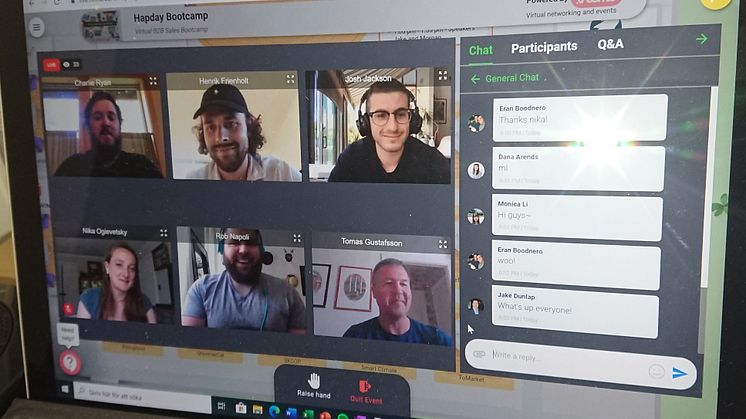 Så här såg det ut under bootcampens första session i tisdags.