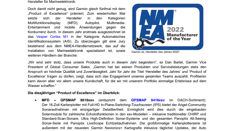 PM Garmin NMEA Awards 2022