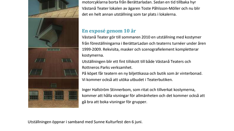 Västanå Teater utvidgar i BerättarLadan i Sunne