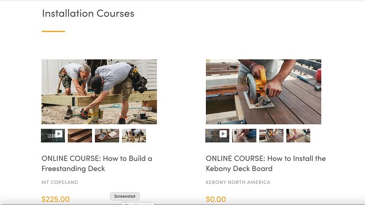 KEBONY FEATURED IN M.T. COPELAND DECK BUILDING TRAINING VIDEOS