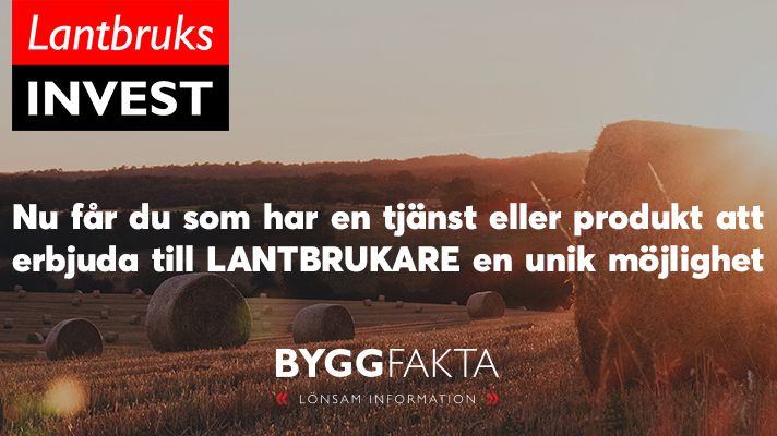 Över 8000 lantbrukare planerar investeringar och byggåtgärder - vill du veta vilka?
