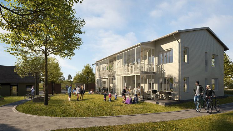 Pressinbjudan: Riksbyggen säljstartar Brf Korseberg Strand i Vänersborg