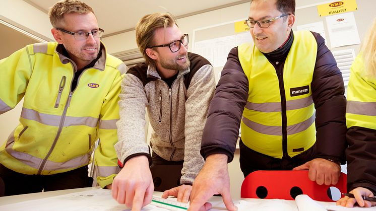 Mohanad Ghura gör just nu sin språkpraktik på Mimers byggavdelning.