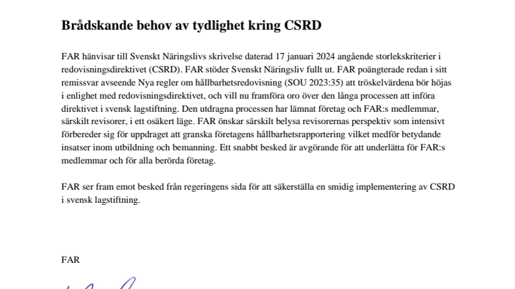 FAR brev - Brådskande behov av tydlighet kring CSRD.pdf