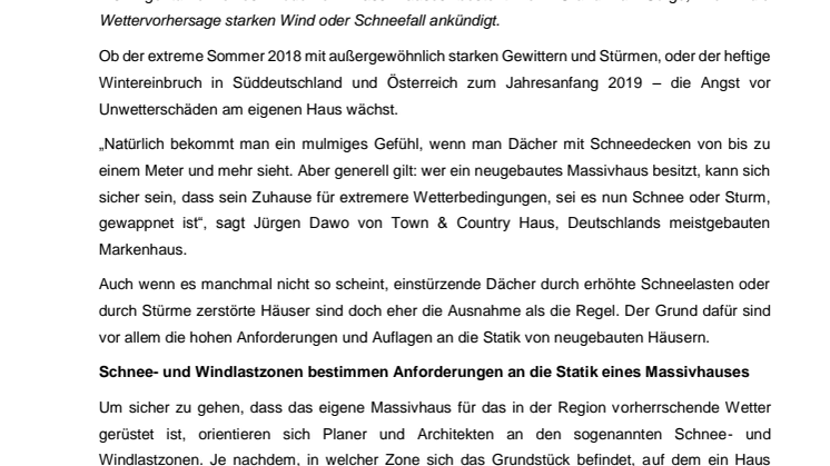 Extremer Schnee und Wind – So hält ihr Haus dem Wetter stand