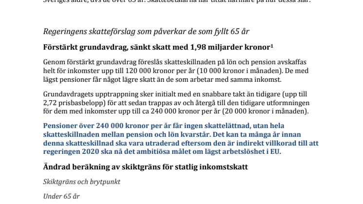 Var tredje pensionär går miste om lägre skatt