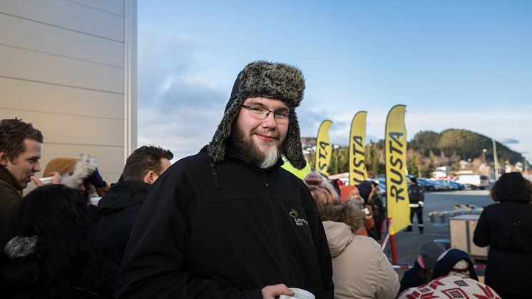 Førstemann i køen, Andreas Kloken_foto.JohnnyVaetNordskog