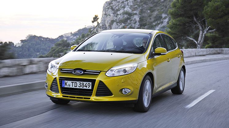 Nya Ford Focus blir den första bilen någonsin som får fyra  Euro NCAP Advanced-utmärkelser 