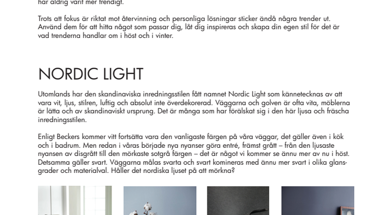 Happy Homes Trendspan höst/vinter 2012