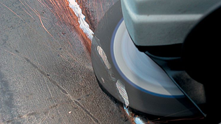 Slip- och polerrondell ger synlig slipyta