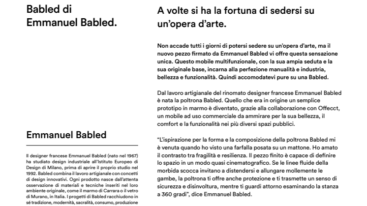 Offecct Press release Babled by Emmanuel Babled_IT