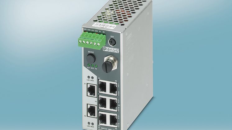 Switch för Profinet och Ethernet IP i kompakt utförande