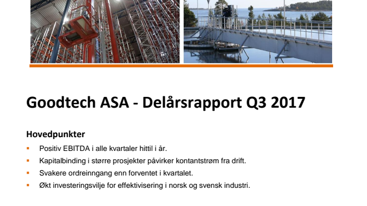 Kvartalsrapport Q3 2017