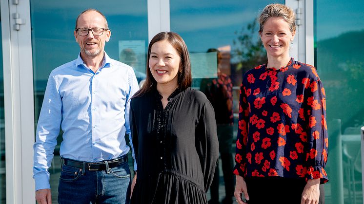 Konsernsjef i Mentor Medier AS Per Magne Tveiten, Publisher i Morgenbladet Sun Heidi Sæbø og konsernsjef i NHST Media Group AS Hege Yli Melhus Ask