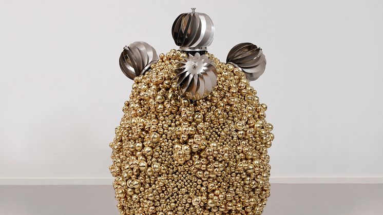 Haegue Yang. Sonic Egg with Enthralling Terad – Brass Crater, 2016