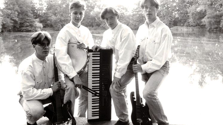 The Firebirds bei einem Fotoshooting 1994